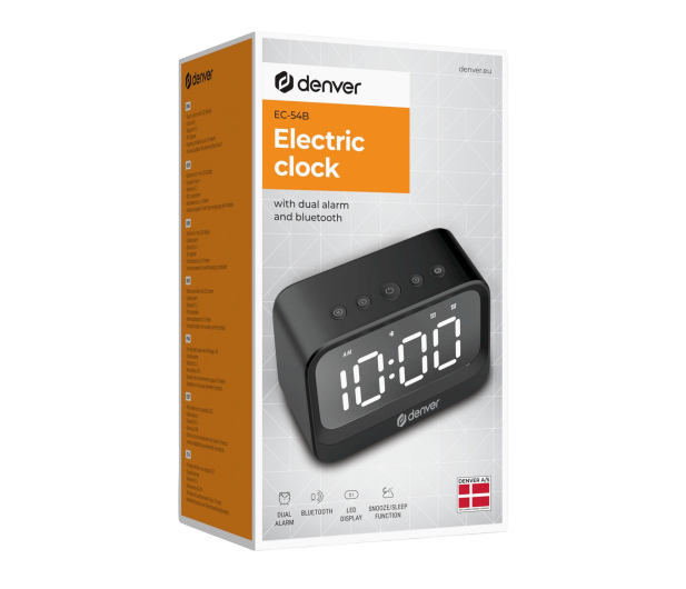 Denver Radiobudzik Denver EC-54B z głośnikiem Bluetooth czarny - 1535094 - zdjęcie 6